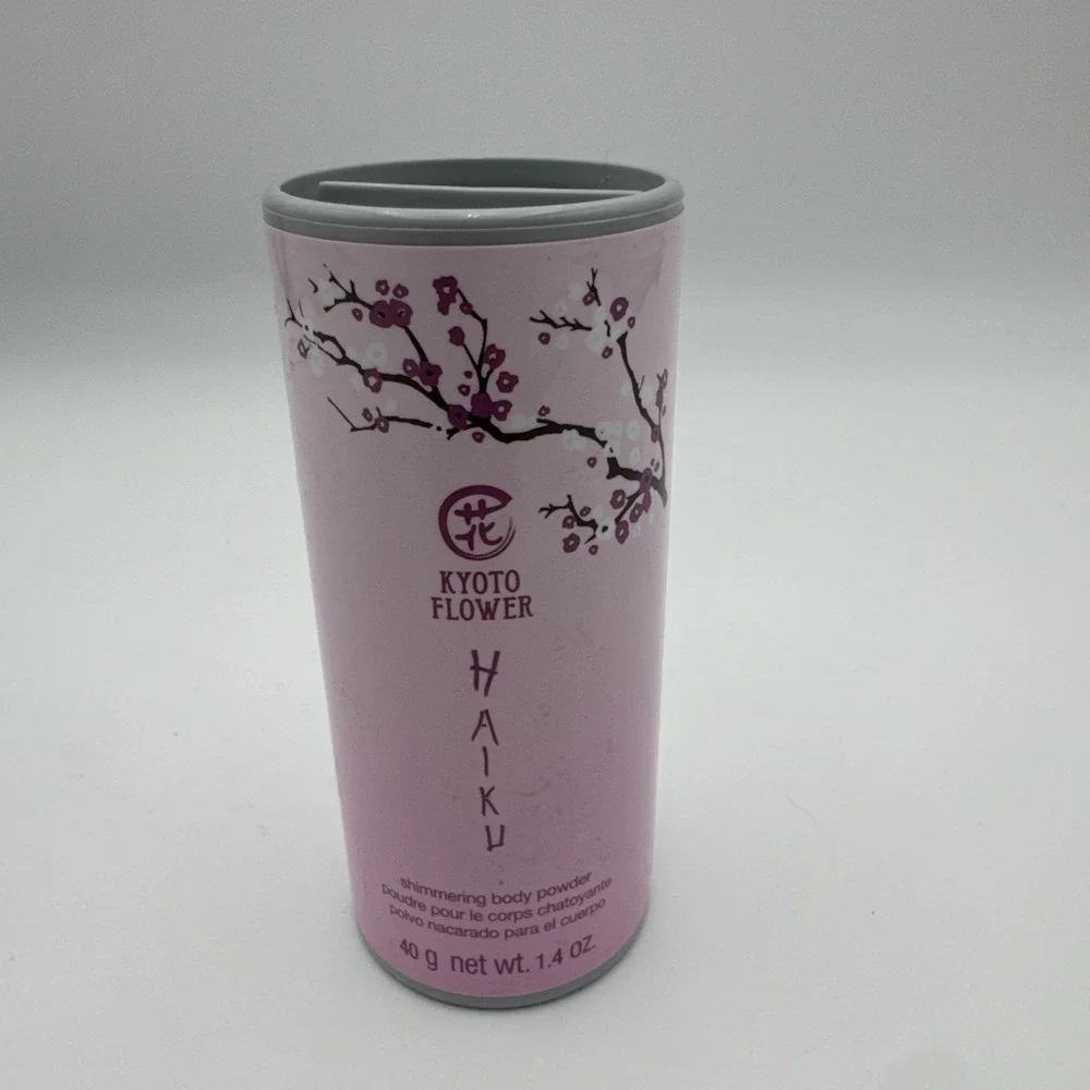 Avon KYOTO FLOWER HAIKU Shimmering Body Powder Women Silk Skin‎ 1.4 oz Retired